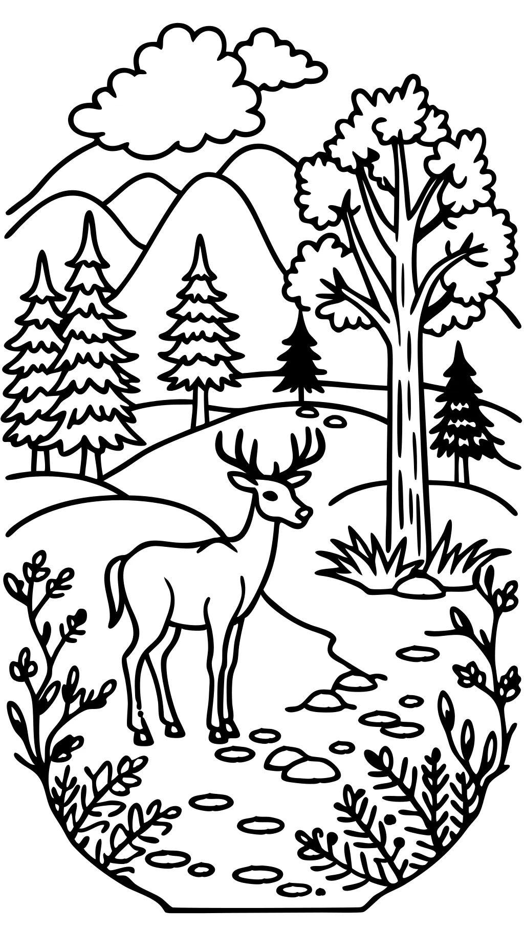 deer hunting coloring pages